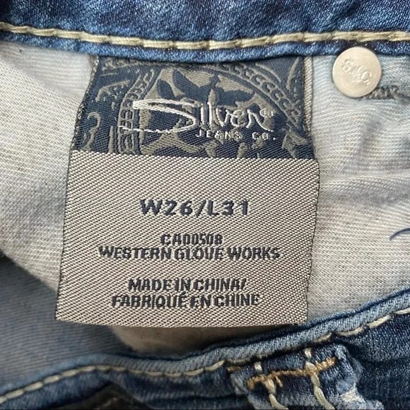 SILVER | Distressed  Suki Skinny Jeans - Picture 11 of 12